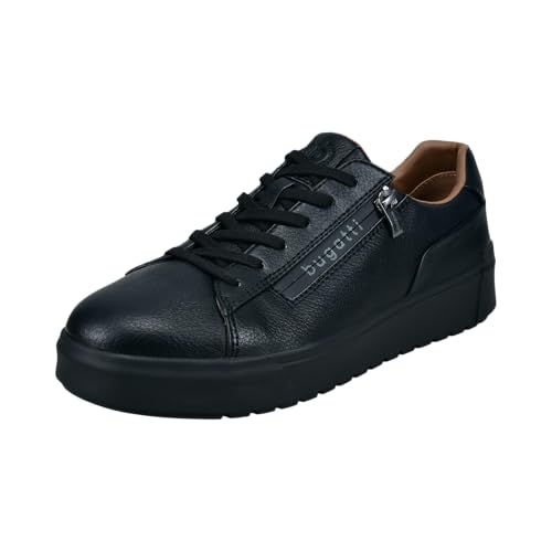 bugatti Herren Schlupfstiefel, Männer Stiefel Kaltfutter,Strassenschuhe,Schnuerung,lace-up Shoes,Low-tie,Flacher Absatz,schwarz (1000),43 EU/EU UK von bugatti