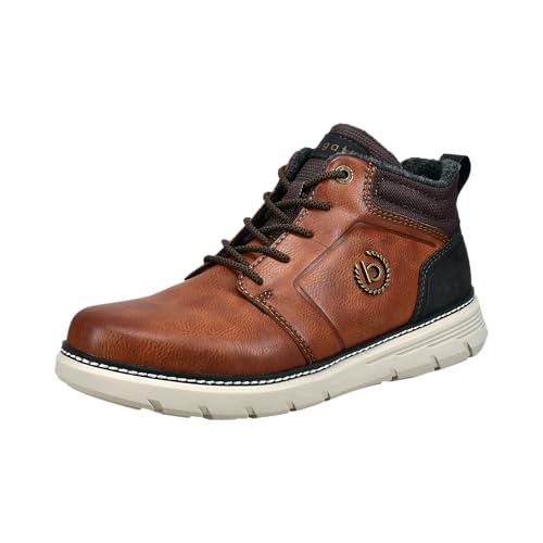 bugatti Herren Schlupfstiefel, Männer Stiefel Kaltfutter,kaltgefüttert,Boots,Winterstiefel,Winterschuhe,Cognac/Dark Brown (6361),41 EU/EU UK von bugatti