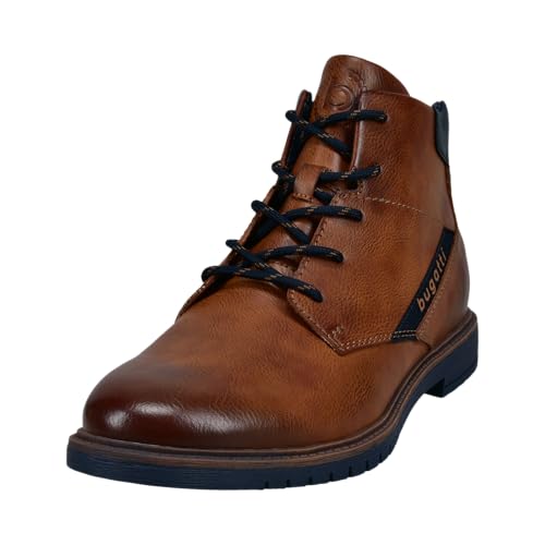 bugatti Herren Schlupfstiefel, Männer Stiefel Kaltfutter,lederstiefel,reißverschluss,Boots,Winterstiefel,Winterschuhe,Cognac (6300),43 EU/EU UK von bugatti