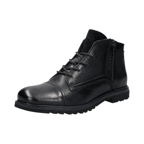 bugatti Herren Schlupfstiefel, Männer Stiefel Kaltfutter,uebergangsschuhe,Flacher Absatz,kaltgefüttert,Boots,schwarz (1000),44 EU/EU UK von bugatti