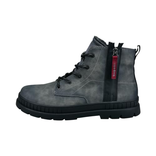 bugatti Herren Schnürstiefel, Männer Stiefel,uebergangsschuhe,schnürboots,halbstiefel,schnürung,Boots,Winterstiefel,grau (1500),44 EU / 9 UK von bugatti