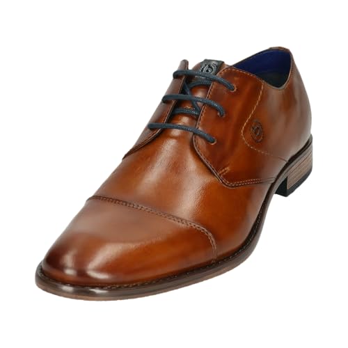 bugatti Herren Schnürstiefel, Männer Stiefel Kaltfutter,Chukka Boots,schnürung,Boots,Winterstiefel,Winterschuhe,Cognac (6300),43 EU/EU UK von bugatti