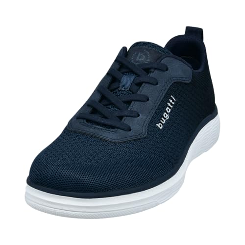 Bugatti Herren Schnürstiefel, Männer Stiefel Kaltfutter,Chukka Boots,schnürung,Boots,Winterstiefel,Winterschuhe,Dark Blue/Blue (4140),42 EU/EU UK von Bugatti