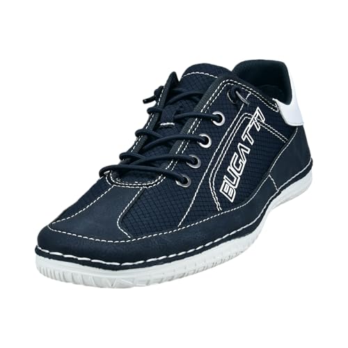 bugatti Herren Schnürstiefel, Männer Stiefel Kaltfutter,Chukka Boots,schnürung,Boots,Winterstiefel,Winterschuhe,Dark Blue (4100),45 EU/EU UK von bugatti