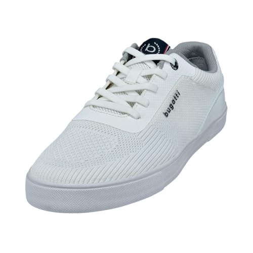 Bugatti Herren Schnürstiefel, Männer Stiefel Kaltfutter,Chukka Boots,schnürung,Boots,Winterstiefel,Winterschuhe,White (2000),46 EU/EU UK von Bugatti