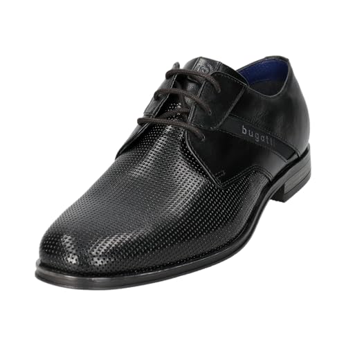 Bugatti Herren Schnürstiefel, Männer Stiefel Kaltfutter,Chukka Boots,schnürung,Boots,Winterstiefel,Winterschuhe,schwarz (1000),40 EU/EU UK von Bugatti