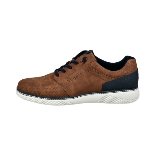 bugatti Herren Sneaker, Männer Schnürer,Schnuerschuhe,Schnuerer,straßenschuhe,Strassenschuhe,Schnuerung,lace-up Shoes,Cognac (6300),43 EU / 8.5 UK von bugatti