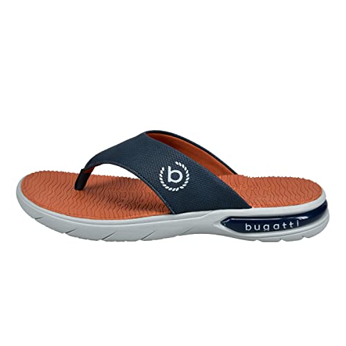 bugatti Herren Socotra Sandal, Dark Blue/orange, 40 EU von bugatti