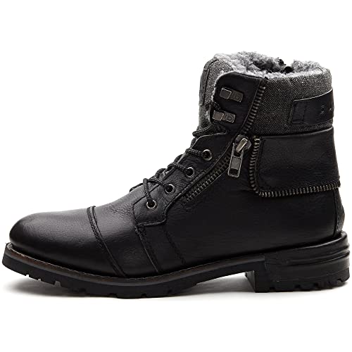 bugatti Herren Stiefel Warmfutter Boots, Black, 43 EU von bugatti