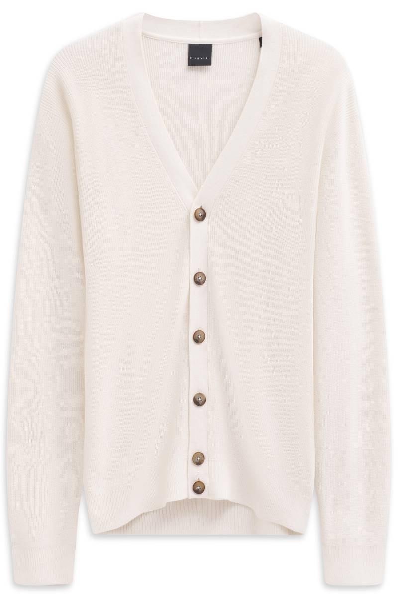 bugatti - Herren Strickjacke ecru - Gr. - L von bugatti