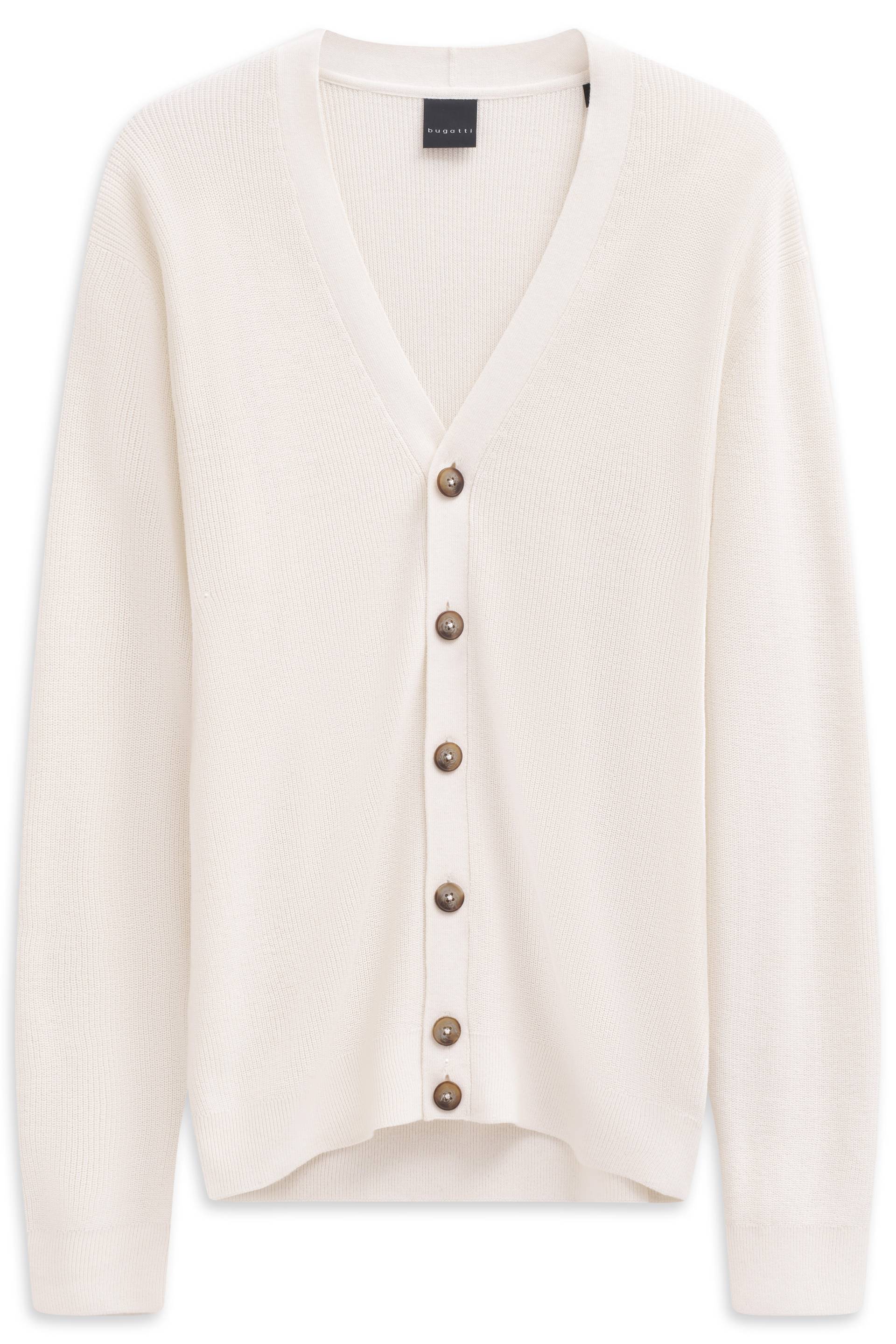 bugatti - Herren Strickjacke ecru - Gr. - M von bugatti