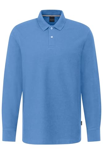 bugatti Herren Sweatshirt Langarmpolo Baumwolle von bugatti