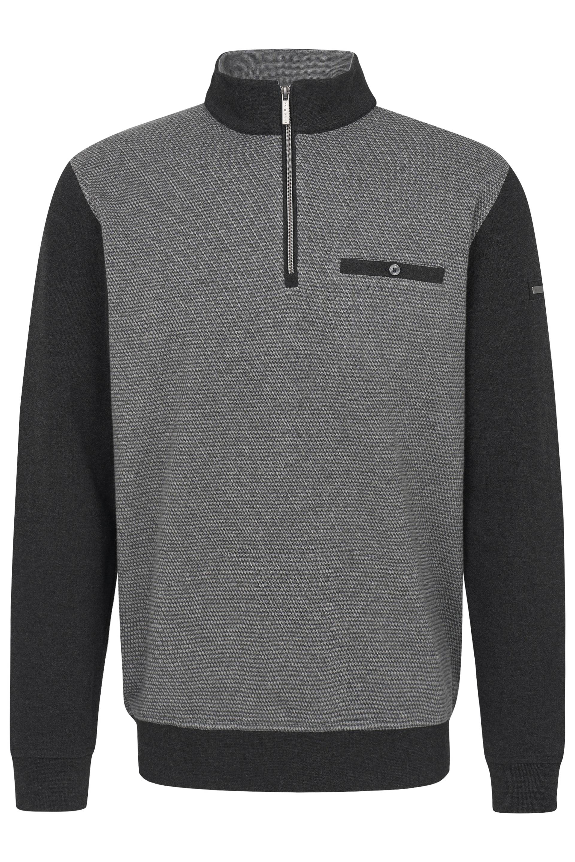 bugatti - Herren Sweatshirt hellgrau - Gr. - L von bugatti