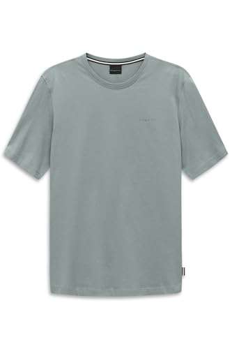 bugatti Herren T-Shirt Modern Fit aus Baumwolle mit Rundhals von bugatti