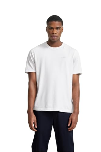 bugatti Herren T-Shirt Rundhals Basic Kurzarm Modern Fit von bugatti