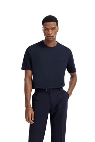 bugatti Herren T-Shirt Rundhals Basic Kurzarm Modern Fit von bugatti