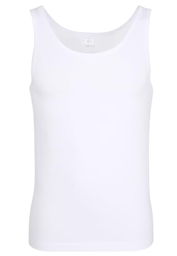 bugatti Herren Tank-Top, Baumwolle, Single Jersey, weiß, Uni 6 von bugatti