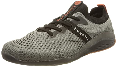 bugatti Herren Zander Sneaker, Dark Grey/Black, 45 EU von bugatti