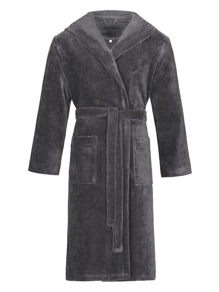 bugatti Herrenbademantel Herren Bademantel mit Kapuze Roberto, Baumwolle, hohe Markenqualität von bugatti