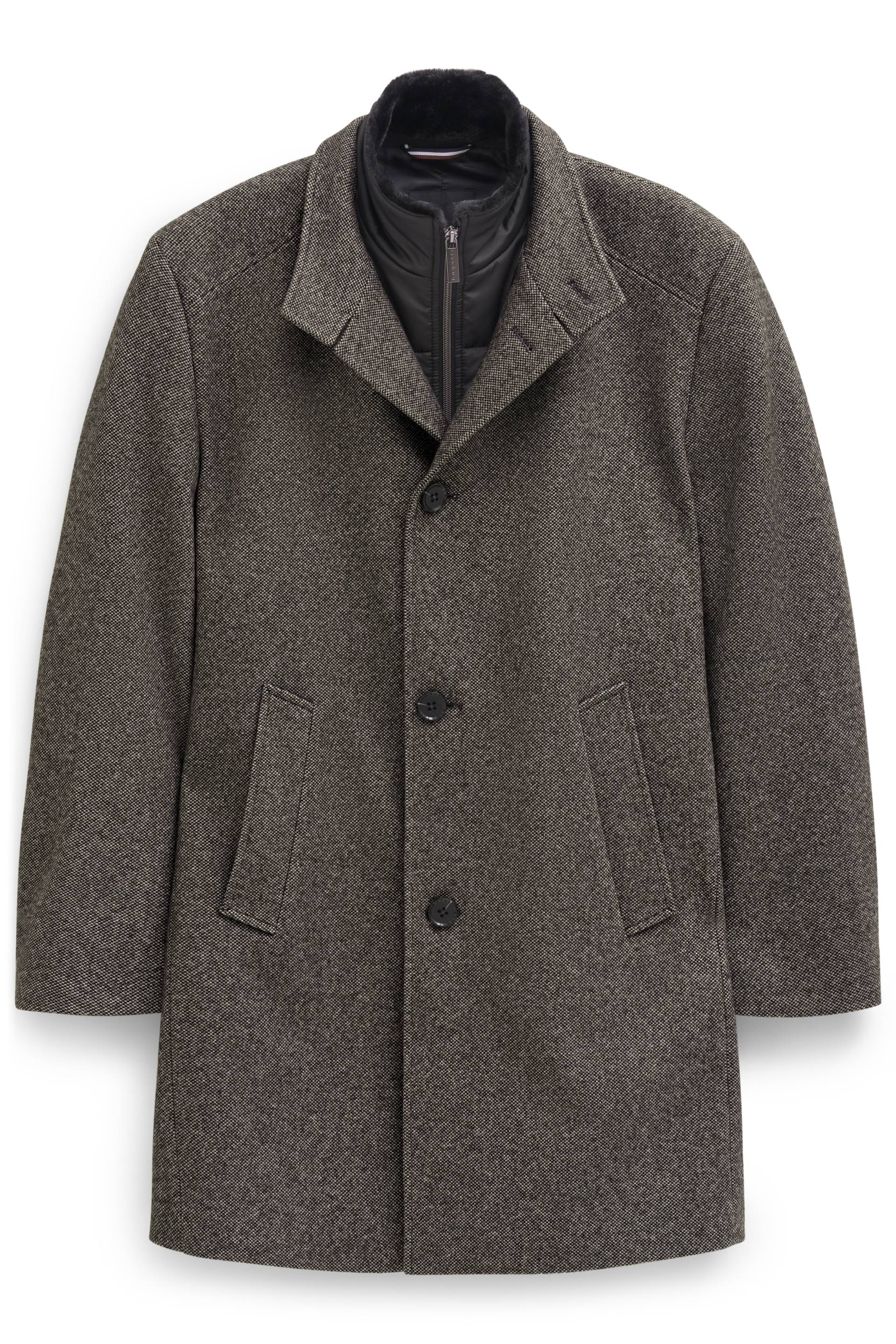 bugatti - Herrenmantel Wolle dunkelgrau - Gr. - 27 von bugatti