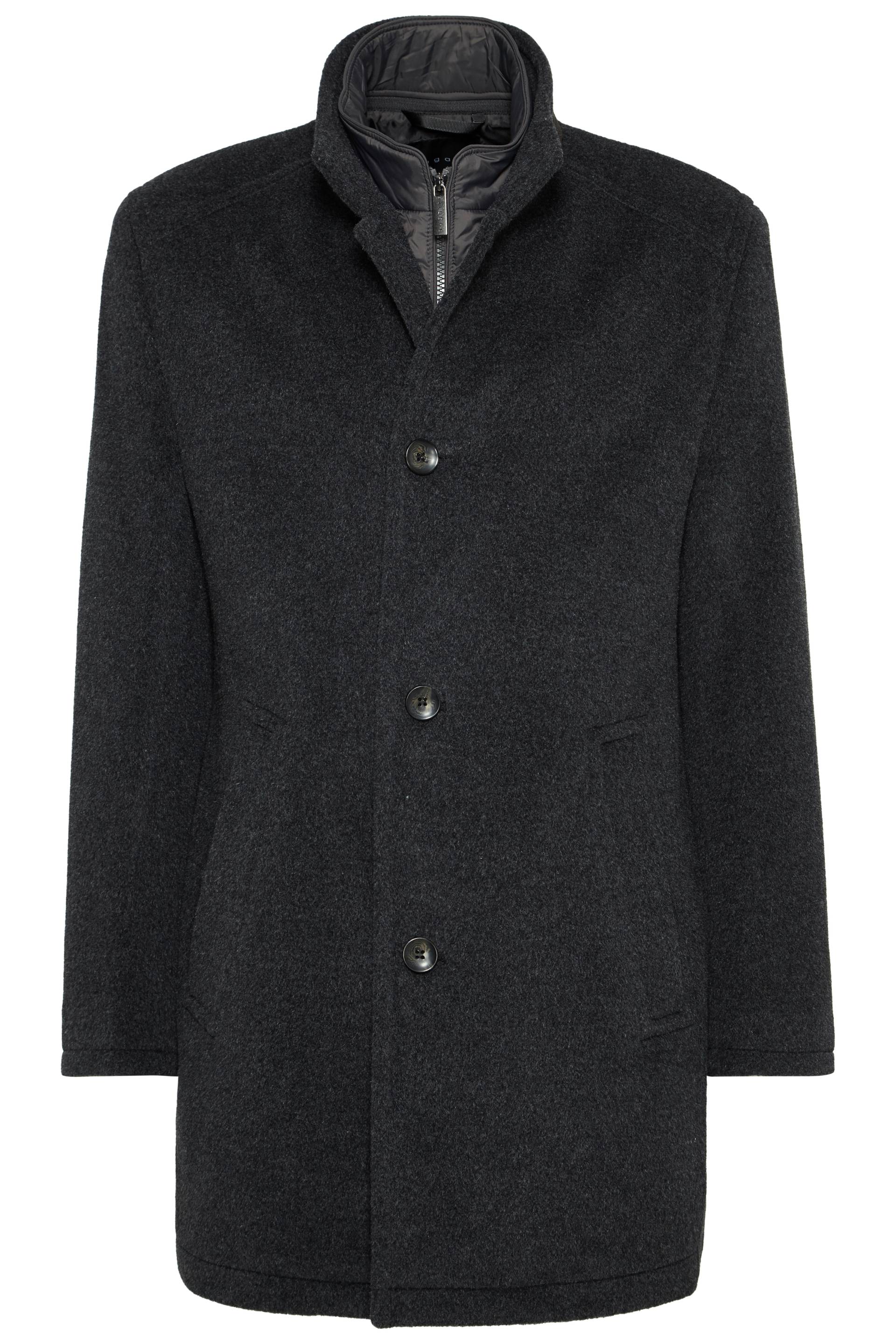 bugatti - Herrenmantel Wolle dunkelgrau - Gr. - 29 von bugatti