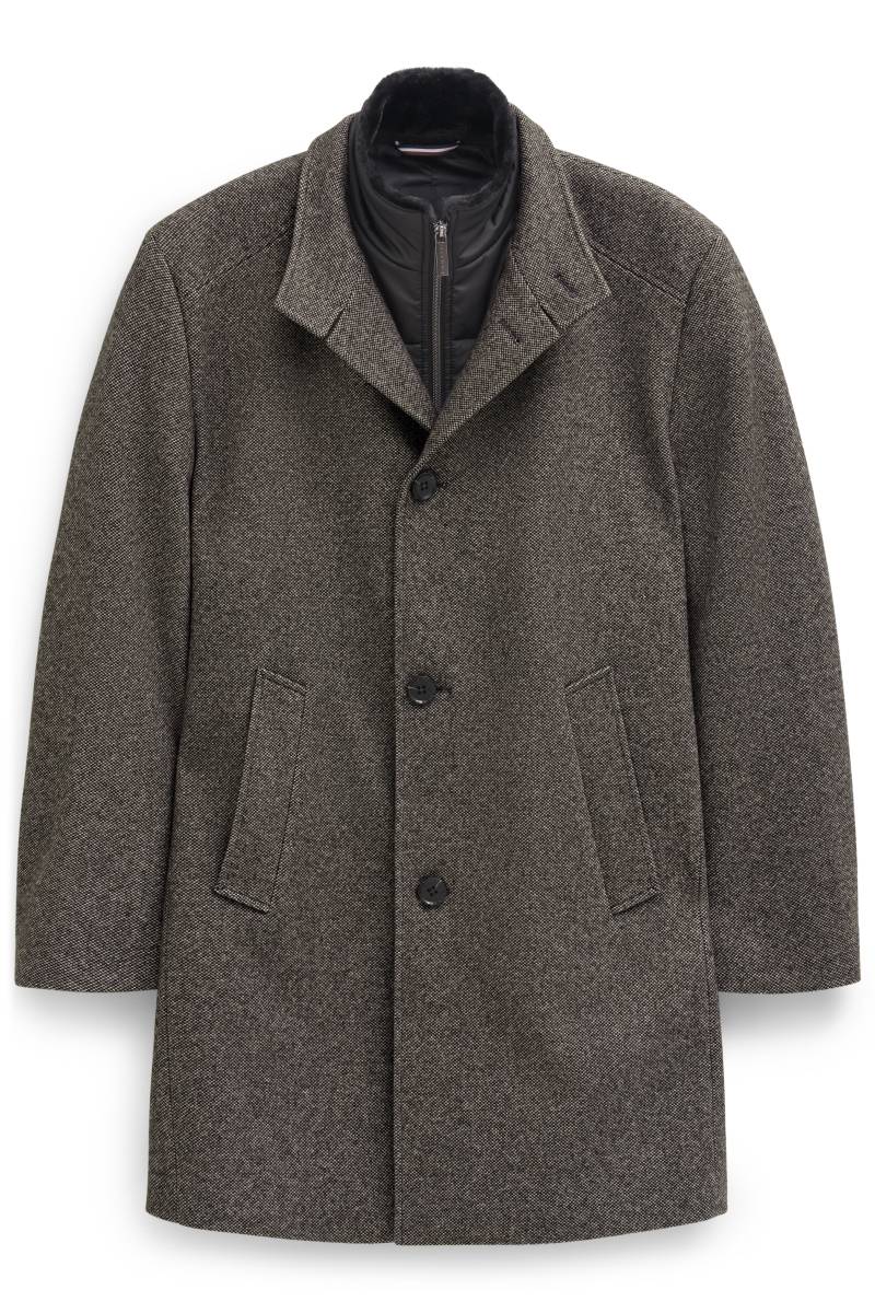 bugatti - Herrenmantel Wolle dunkelgrau - Gr. - 54 von bugatti