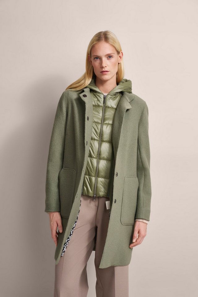 bugatti Kurzmantel mit Materialmix von bugatti