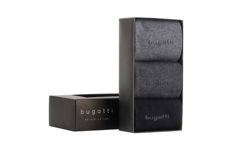 bugatti Kurzsocken Herren Socken 3er Pack Baumwollmischung (Packung, 3er Pack) von bugatti