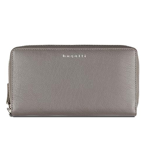 bugatti Lady Top Zip Around Wallet Lightgrey von bugatti