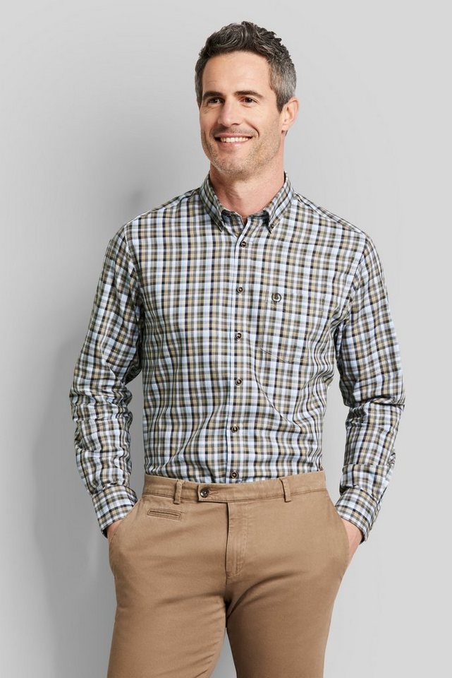 bugatti Langarmhemd Modern Fit mit Button-Down-Kragen von bugatti