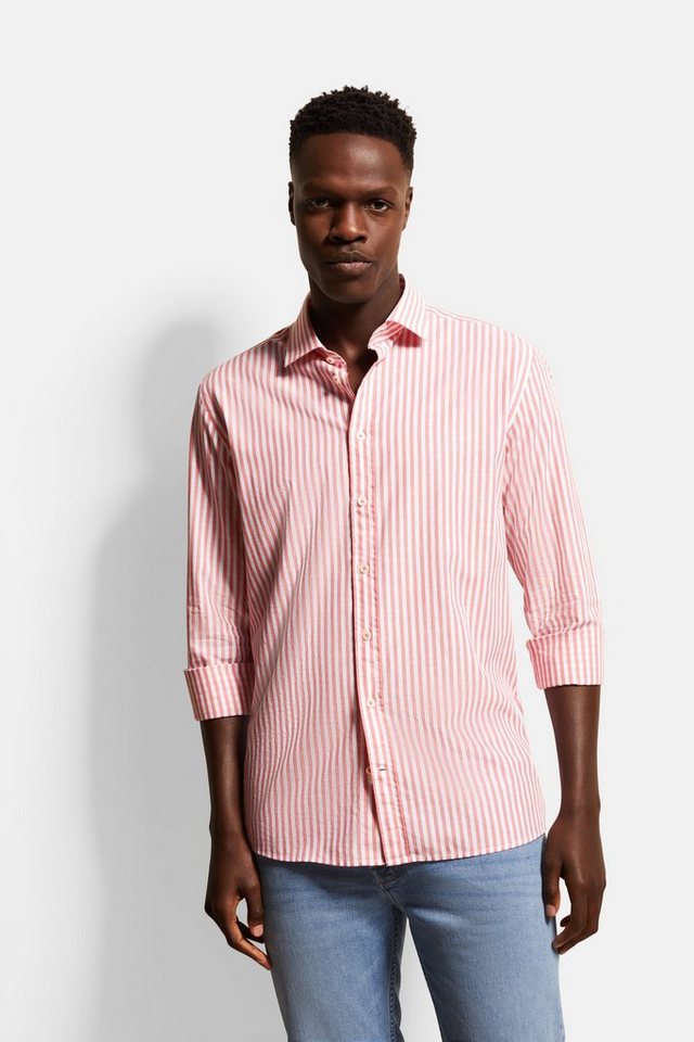 bugatti Langarmhemd in Streifenoptik von bugatti