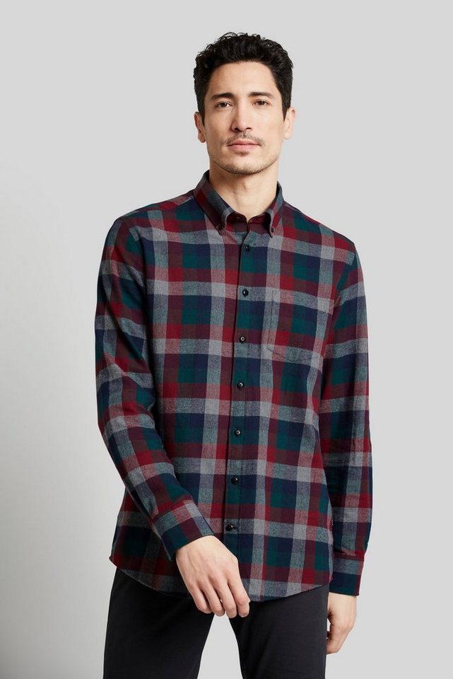 bugatti Langarmhemd mit Button-Down-Kragen von bugatti