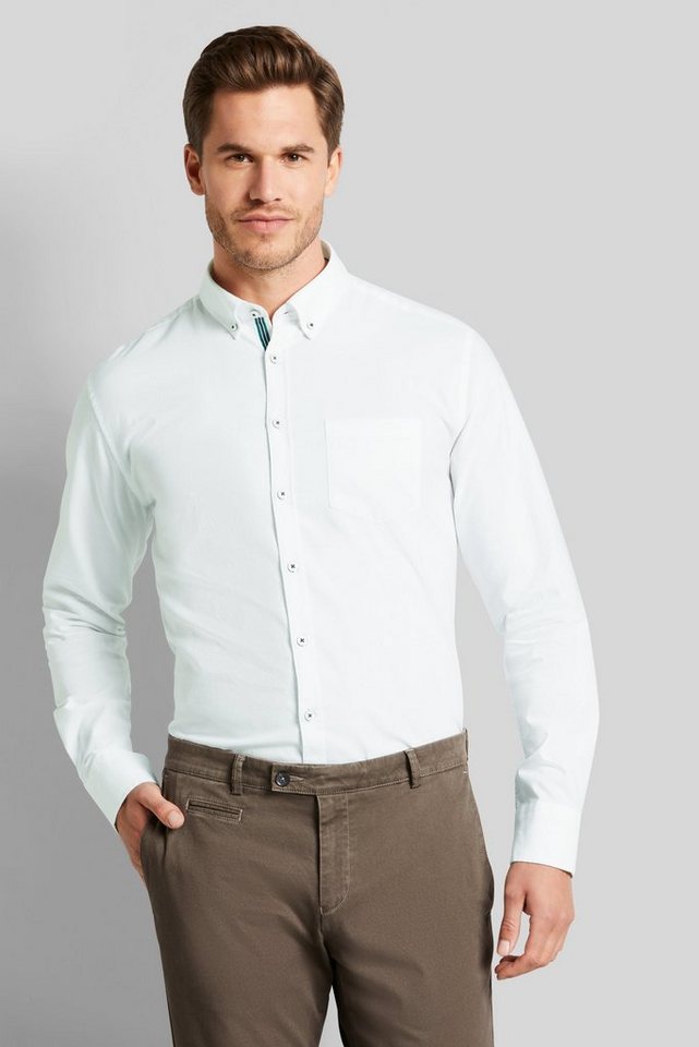 bugatti Langarmhemd mit Button-Down-Kragen von bugatti