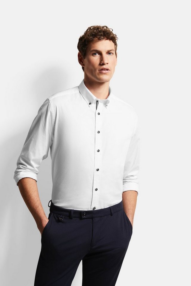 bugatti Langarmhemd Modern Fit mit Button-Down-Kragen bugatti Langarmhemd Modern Fit mit Button-Down-Kragen von bugatti