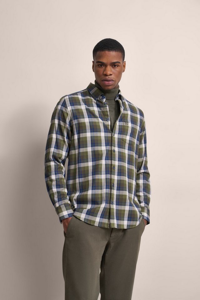 bugatti Langarmhemd mit Button-Down von bugatti