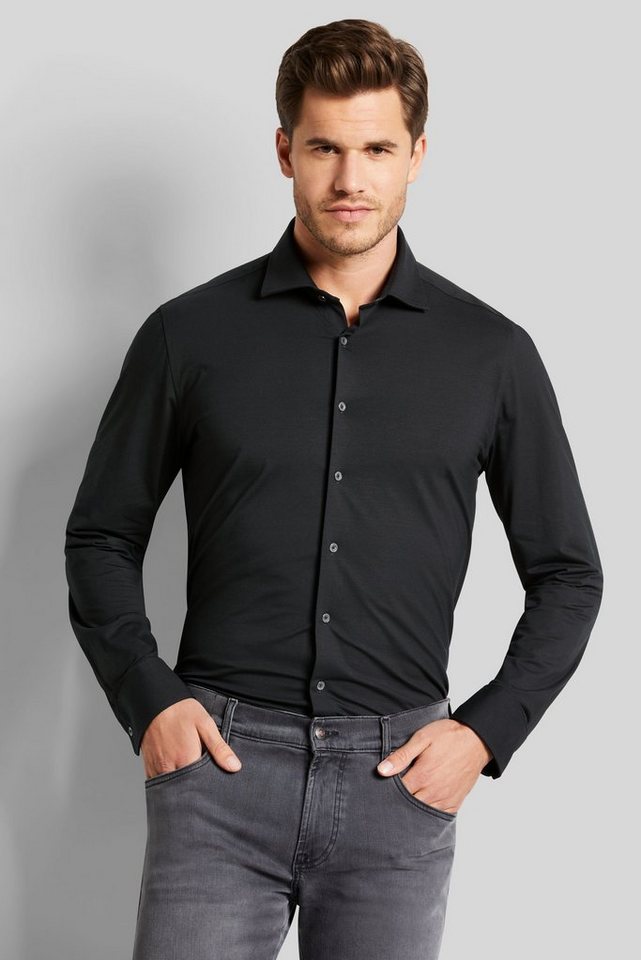 bugatti Langarmhemd mit Kentkragen von bugatti