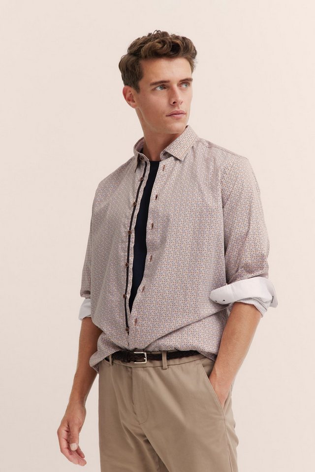 bugatti Langarmhemd mit Under-Button-Down von bugatti