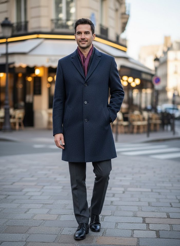 bugatti Langmantel Luxus Kaschmirmantel aus 100% Kaschmir von Colombo Italy, Gr. 56 von bugatti