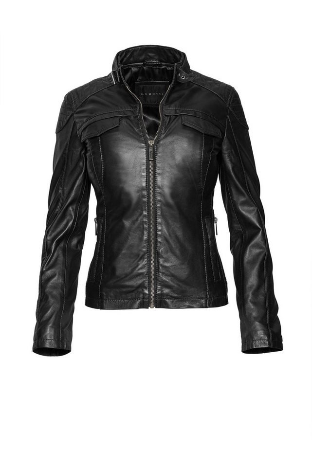 bugatti Lederjacke (1-St) Taillierter Schnitt von bugatti