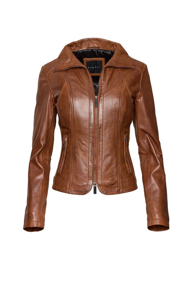 bugatti Lederjacke (1-St) aus hochwertigem Leder von bugatti