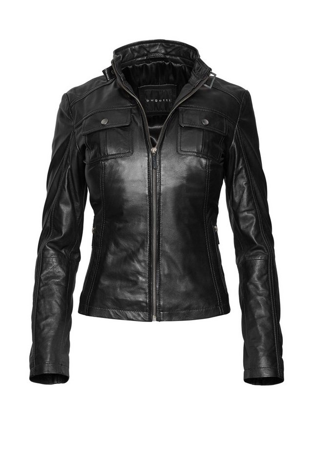 bugatti Lederjacke (1-St) aus hochwertigem Leder von bugatti