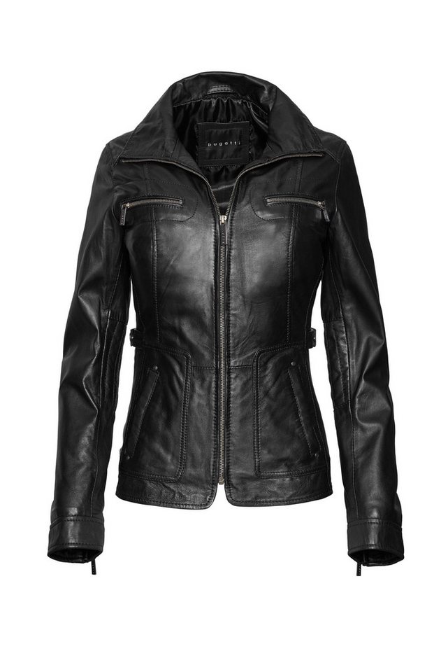 bugatti Lederjacke (1-St) sportives Design von bugatti