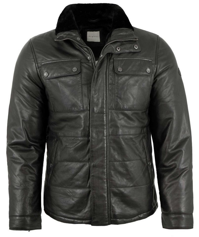 bugatti Lederjacke BGT-384/M Bugatti - Herren Echtleder Lederjacke Lammnappa schwarz von bugatti