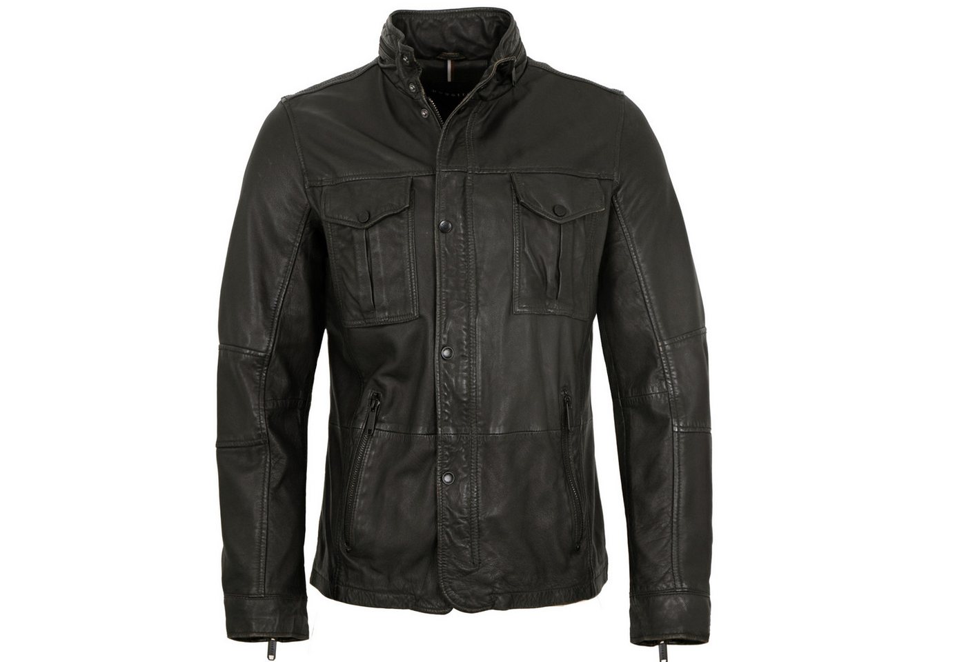 bugatti Lederjacke Ranger Bugatti - Herren Lederjacke Lammnappa holzkohle von bugatti