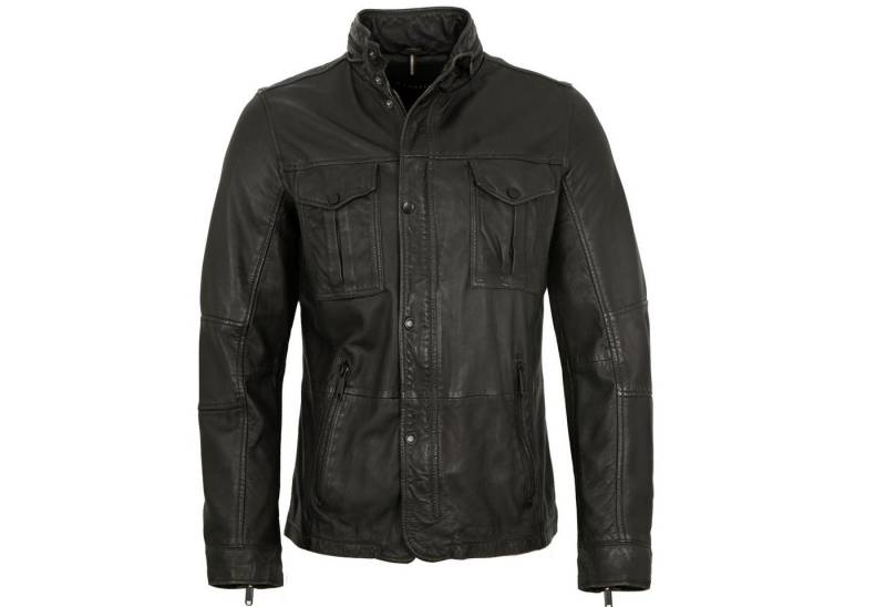 bugatti Lederjacke Ranger Bugatti - Herren Lederjacke Lammnappa holzkohle von bugatti