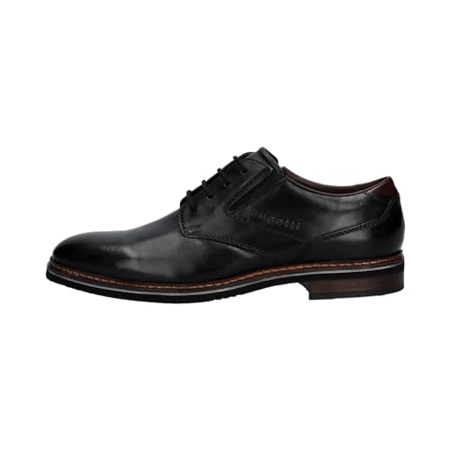 bugatti Herren Businessschuhe, Männer Business Schnürer, Wechselfußbett,Derby schnürung,Office,büro,Freizeit,Low-tie,schwarz (1000),44 EU / 9 UK von bugatti