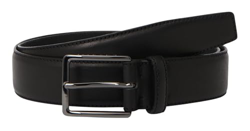 bugatti Men's Cow Leather Belt 3.5 W110 Black von bugatti