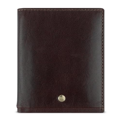 bugatti Neaples Geldbörse aus Leder, Portemonnaie mit RFID-Schutz, Hochformat in braun von bugatti