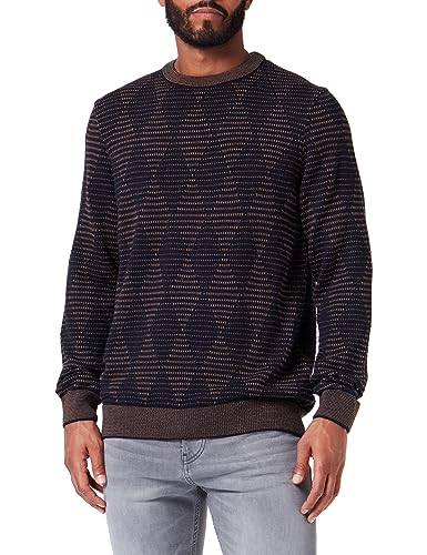 bugatti Oberteile-Herren-Pullover Rundhals,Cognac-70,XXL von bugatti