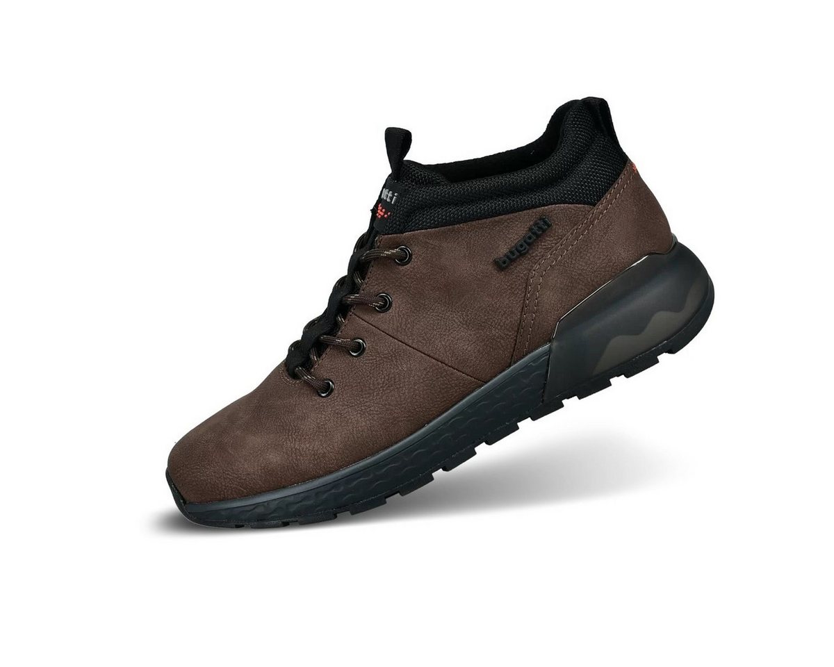 bugatti Plasmax (synthetisches Material in Glattleder Optik) braun Herren Sneaker von bugatti